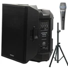 Warzone WPTS15 Speaker Bundle + Adjustable Pa Stand Emb Microphone. Fixed Price $379.99.