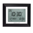 Alfajr CF-19 White Azan Clock With Detachable Solid Wood Black Frame. Fixed Price $78.34.
