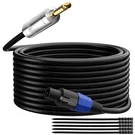 Elecan Speakon To 1/4" Ts Male Speaker Cable 75 Ft 12AWG Heavy Duty Pro Audio. Fixed Price $60.93.