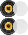 6.5" In-ceiling In-wall Pair 2-WAY Hi-fi Flush Mount Set W/ma. Fixed Price $164.83.