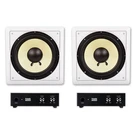 Acoustic Audio HD-S10 Flush Mount Subwoofers With 10" Speaker And Amps 2 Pack. Fixed Price $327.88.