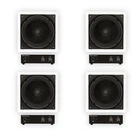 Theater Solutions TS1000 Flush Mount 10" Subwoofer Speaker And Amp 4 Pack. Fixed Price $646.99.