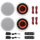 Herdio 4 Kitchen Speakers 6.5 Bluetooth Ceiling / Wall Flush Mount. Fixed Price $153.69.
