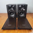 Sharp CP-DH259P Bookshelf Speakers Pair 2.0 Ch 80W Black Tested & Working. Fixed Price $29.87.