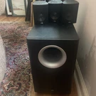 Canton Powered Subwoofer Movie As 100 Mx With 3 Satellite Speakers. Fixed Price $75.00.
