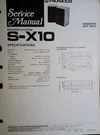 Pioneer S-X10 Us Speakers Service Manual Original. Fixed Price $24.99.