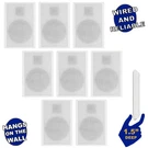 Acoustic Audio SLM1W Mountable On Wall Slim Speakers Home Wired 4 Pair Pack. Fixed Price $276.88.