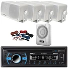 Pyle Boat Sound System Receiver, 4X 3.5'' 200W Indoor/outdoor Speakers, Sub. Fixed Price $342.49.