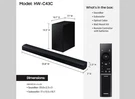 Samsung HW-C43C 2.1CH Soundbar W/ Subwoofer 45W Dolby Dts Hdmi Black. Fixed Price $125.00.