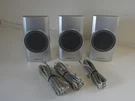 Kenwood KS-358 Silver Speakers Set Of With Wires. Fixed Price $27.99.