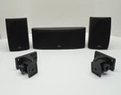 Lot Of Polk Audio RM2360 RM2650 Satellite Speakers Wired Tested With Brackets. Fixed Price $44.95.