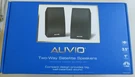New One Pair Auvio Two-way Satellite Speakers #4000461. Fixed Price $18.00.