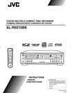 Jvc XL-R5010BK Cd Recorder Owners Instruction Manual Reprint. Fixed Price $22.24.
