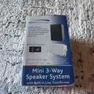 Speco Technologies Mini 3-WAY Speaker System DMS3TSW New. Fixed Price $49.99.