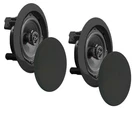 2) New Pyle PDIC51RDBK 5.25 Inch 150 Watt Black In-ceiling Flush Speakers Pair. Fixed Price $36.99.