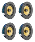4 Pack Tdx 8" 2-WAY Ceiling Wall Home Theater Speaker Flush Mount White New. Fixed Price $183.30.