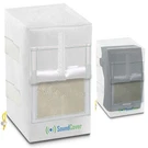 Two White Waterproof 600D Outdoor Speaker. Fixed Price $48.00.
