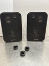 Auvio Bookshelf/wall Mount 100 Watt Wired Speakers 40-292 Home Theater 8.5/6/4.5. Fixed Price $23.99.