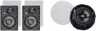 3-WAY 8-INCH Carbon Fiber Wall Speaker Pair And 6.5-INCH Ceiling. Fixed Price $410.25.