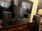 Onkyo 5PC Surround Speakers Set SKR-580 Home Theater Black. Fixed Price $85.00.