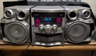Jvc MX-GA77 Compact Component System 3-CD Changer Dual Cassette Am/fm Aux Silver. Fixed Price $325.00.