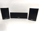 Sony Surround System Black SS-CT91, SS-TS94 Center, Right & Left Speakers. Fixed Price $34.00.