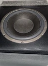 Velodyne F-1200 Powered Subwoofer Black, Built-in Amp, Volume Control, Low Pass. Fixed Price $150.00.