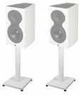 (2) White 21 Steel Stands Revel PERFORMA3 M105 Bookshelf Speakers. Fixed Price $64.95.