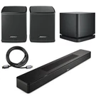 Bose Smart Soundbar, Black With 2X Wireless Surround Speakers, Bass Module 500. Fixed Price $1277.01.