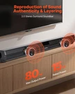 Vevor 32" Soundbar For Tv, 80W 2.0 Channel, Bluetooth, Aux, Remote. Fixed Price $66.99.