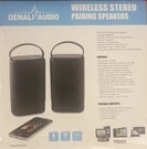 Denali Audio Wireless Stereo Pairing Speakers New. Fixed Price $59.99.
