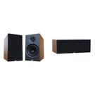 Elac Debut 3.0 Walnut Inch Book Shelves And Center Channel. Fixed Price $948.00.