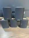 Klh Model SS-02 Home Audio Systems Speakers Five Black 100W 8-OHM Nos. Fixed Price $74.95.