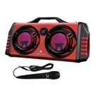 Maxpower Portable Dual 8 Karaoke Bluetooth Dj Speaker W/ Flashing Lights. Fixed Price $187.98.