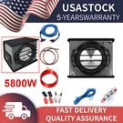 12" Active Bass Enclosure 5800 Watt With Wiring Kit Subwoofer Car Audio Us Stock. Fixed Price $149.99.