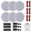 Herdio 6X 4" 480W Flush Mount Bluetooth Ceiling Speakers Kitchen Restaurant Home. Fixed Price $183.46.