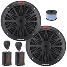 2X Pyle PLMR6KB Dual 6.5'' 200W Max 2-WAY Marine Speakers, 50 Feet Wire. Fixed Price $79.49.