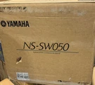 Yamaha NS-SW050BL 8" Cone Powered Subwoofer 100W Ohms Stylish Black Open Box. Fixed Price $160.00.