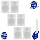 Acoustic Audio SLM1W Mountable On Wall Slim Speakers Home Wired 3 Pair Pack. Fixed Price $206.88.