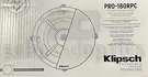 Klipsch PRO-180-RPC 8" 200-WATT Passive 2-WAY In-ceiling Speaker (each) 1063967. Fixed Price $589.95.