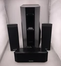 Panasonic Surround Sound Speaker System 4 Piece Set SB-HW750, SB-HF750. Fixed Price $49.97.