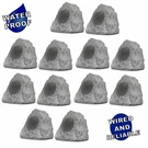 Theater Solutions Weatherproof Outdoor Granite Rock 12 Speaker Set Yard Pool Spa. Fixed Price $467.99.