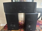 Boston CR57 X2 L/r, + Microcenter Speaker Black. Fixed Price $125.00.