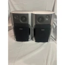 Philips FWB-C280/17 Bookshelf Speakers Pair 6 Ohm Silver Black Wired Bass Reflex. Fixed Price $50.00.