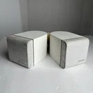 Bose Acoustimass 3 Series Iii White - 2 Smaller Speakers (no Sub) Tested & Works. Fixed Price $36.39.