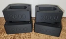 TURBOSOUND-IP2000-SET Of -4- Black Pin-protectors, Will Cover Two Units. Fixed Price $40.00.