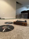 Wockoder Vintage Record Player High Fidelity Belt Drive - Scratch & Dent. Fixed Price $100.00.