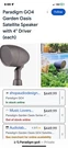Paradigm GO4 Garden Oasis Satellite Speaker With 4" Driver. Fixed Price $349.99.