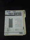 Yamaha YST-SW150 Service Manual Original Repair Book. Fixed Price $49.99.
