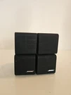 Set Of 2 Bose Double Dual Mini Cube Speakers Acoustimass Lifestyle Red Line Lot. Fixed Price $22.13.